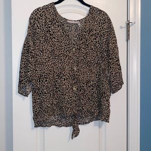 Beautiful leopard print blouse